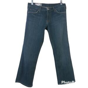 Red Engine Cropped Dark Wash Jean's Size 29